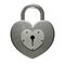 Heart Shaped Padlock Front