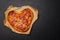 Heart-shaped pizza: Delicious love-themed dish