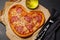 Heart-shaped pizza: Delicious love-themed dish