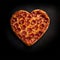Heart-shaped pizza, valentine\\\'s day dinner idea