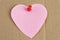 Heart shaped post it