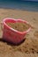 Heart shaped sandcastle bucket (Portrait)