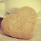Heart-shaped shortbread biscuits