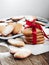 Heart shaped shortbread cookies