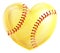 Heart Shaped Softball