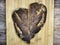 Heart shaped sourdough wheat bread