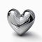 A heart-shaped from steel, embodying resilience and enduring strength, unyielding love and solidity