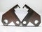 Heart-shaped steel and rectangular stainless steel plates are used to make holes through holes. Produced through standard machiner