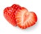 Heart-shaped strawberries