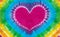 Heart sign tie dyed pattern background.