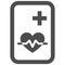 Heart signal sign icon, sign and symbol vector