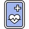 Heart signal sign icon, sign and symbol vector