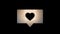 Heart, social icon like in PNG format with ALPHA transparency channel.