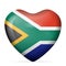 Heart South Africa flag