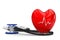 Heart stethoscope. Stethoscope pulse