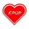 heart sticker for kpop fans