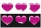 Heart stickers