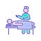 Heart surgery color line icon. Surgical emergency. Isolated vector element. Outline pictogram for web page, mobile app