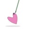 heart symbol on fishing hook. Idea - Love and relationships, Valentines day, Prostitution and AIDS danger concepts