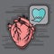 heart talk. Vector illustration decorative design