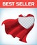 Heart template. Love icon. Mercy sign. Girl power. Valentine card. Female superhero. Charitable foundation or donations logo.