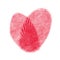 Heart from two fingerprint. Concept love backgrounds