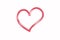 Heart valentines day stylized line art logo vector
