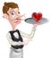 Heart Waiter Pointing