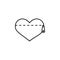 heart wallet icon. Element of Valentine\\\'s Day icon for mobile concept and web apps. Detailed heart wallet icon can be used for we