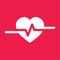 Heartbeat Cardio ecg or ekg