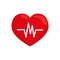 Heartbeat cardio symbol