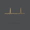 Heartbeat, electrocardiogram icon