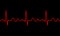 heartbeat icon. ECG Pathology Trace