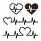 Heartbeat icons, Electrocardiogram