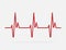 Heartbeat line vector icon