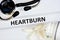 Heartburn â€” a feeling of discomfort or burning behind the sternum in the esophagus, a symptom of gastritis. Treatment diet and