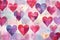 Hearts Afloat: A Symphony in Pink. Valentine's day holiday backdrop texture