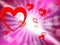 Hearts Background Indicates Valentines Day And Affection
