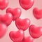 Hearts balloon realistic