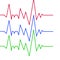 Hearts beats cardiogram for your design on white background. Vector.