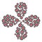 Hearts Casino Chip Centrifugal Flower Cluster