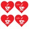 Hearts and coffee. I love coffee. I like coffee.