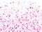 Hearts confetti flying vector background graphic design.