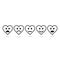 Hearts emoticon evaluation line icon set, feedback symbol, heart with expression mood. Vector