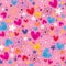 Hearts & flowers pattern