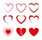 Hearts icons