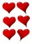 Hearts icons for a Valentine\'s Day