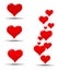 Hearts icons for a Valentine\'s Day