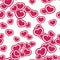 Hearts seamless pattern pink