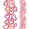 Hearts seamless pattern, vertical composition, Love